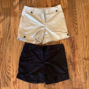 2 NWOT White House Black Market Shorts